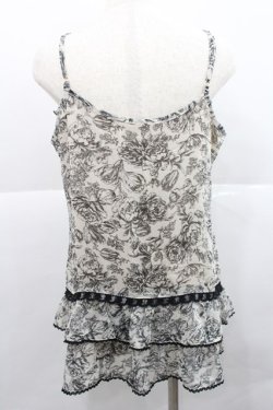 画像2: axes femme / フラワーフリルキャミソール M 生成り I-25-12-27-039-AX-TO-TE-ZI