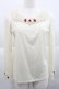 画像1: axes femme / プチローズリボンカットソー  アイボリー I-25-12-27-041-AX-TO-SA-ZI (1)