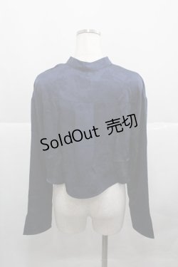 画像2: axes femme / 芍薬ジャガードチャイナボレロ F ネイビー I-25-12-27-006-AX-TO-SA-ZI