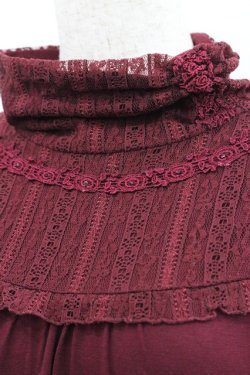 画像3: axes femme / レーシーロングタートル M ワイン I-25-12-27-045-AX-TO-TE-ZI