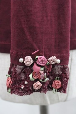 画像4: axes femme / プチローズリボンカットソー  ボルドー I-25-12-27-049-AX-TO-SA-ZI