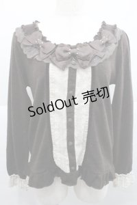 axes femme / リボンデザインプルオーバー M ブラウン I-25-12-27-050-AX-TO-TE-ZI