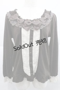 画像1: axes femme / リボンデザインプルオーバー M ブラウン I-25-12-27-050-AX-TO-TE-ZI