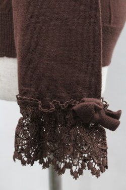 画像4: axes femme kawaii / レーシーフリルニットプル M ブラウン I-25-12-27-053-AX-TO-TE-ZI