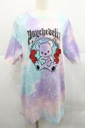 LISTEN FLAVOR / サイケデリックベア タイダイトップス  ミント I-25-12-27-055-PU-TS-SA-ZI