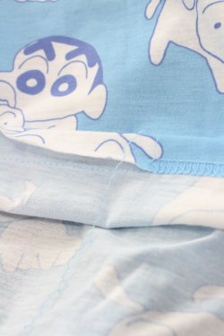 画像4: LISTEN FLAVOR / クレヨンしんちゃんコラボシロ総柄ビッグTシャツ  ライトブルー I-25-12-27-056-PU-TS-SA-ZI