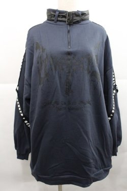 画像1: NOEMIE / ハイネックベルトBIGスウェット  グレー I-25-12-27-061-LO-TO-SA-ZI