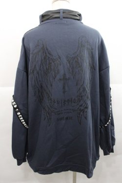 画像2: NOEMIE / ハイネックベルトBIGスウェット  グレー I-25-12-27-061-LO-TO-SA-ZI