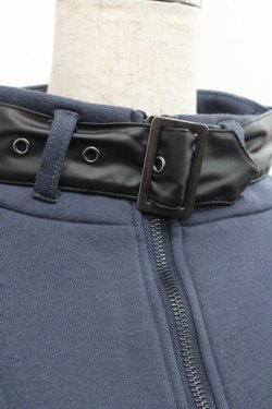 画像5: NOEMIE / ハイネックベルトBIGスウェット  グレー I-25-12-27-061-LO-TO-SA-ZI