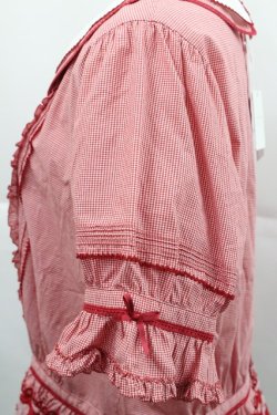 画像5: PINK HOUSE / チェリーレース使いギンガムチェックブラウス  赤 I-25-12-27-063-LO-BL-SA-ZI