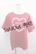 PINK HOUSE / ハートプリントカットソー 4(L) 赤 I-25-12-27-065-LO-TO-SA-ZI