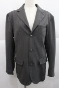 AXES-X / ヴィクトリアンストライプジャケット L グレー I-25-12-27-067-LO-JA-SA-ZI