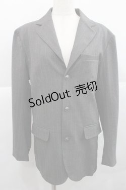画像1: AXES-X / ヴィクトリアンストライプジャケット L グレー I-25-12-27-067-LO-JA-SA-ZI