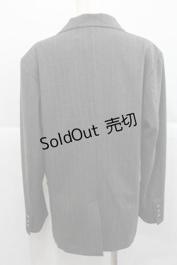 画像2: AXES-X / ヴィクトリアンストライプジャケット L グレー I-25-12-27-067-LO-JA-SA-ZI