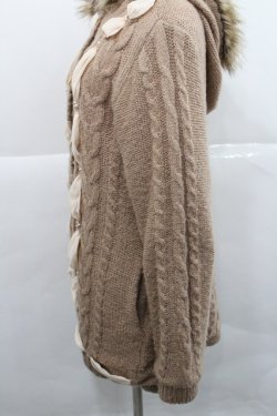 画像3: axes femme / 裏ボア付きニットコート  ピンク I-25-12-27-068-AX-JA-SA-ZI