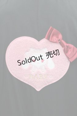 画像3: BABY,THE STARS SHINE BRIGHT / うさくみゃちゃんのSweet Loveスタジアムジャンパー  黒Ｘピンク I-25-12-27-070-BA-JA-SA-ZI