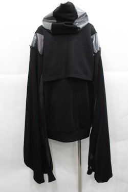 画像2: ililil / 手が羽になっちゃうかもハイネックパーカー  黒 I-25-12-27-072-PU-TO-SA-ZI