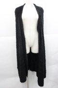 ililil / 【陰翳流羽】ニットカーディガン  黒 I-25-12-27-073-PU-TO-SA-ZI