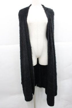 画像1: ililil / 【陰翳流羽】ニットカーディガン  黒 I-25-12-27-073-PU-TO-SA-ZI