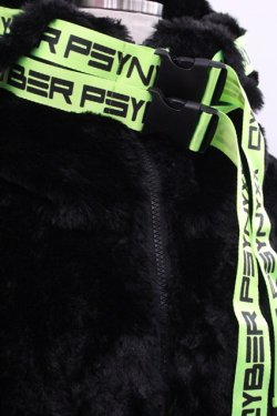 画像4: PSYNYXX / サイバーファーブルゾン  黒Ｘ緑 I-25-12-27-074-0-TO-SA-ZI