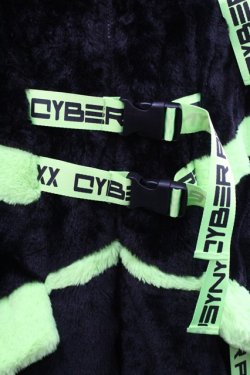 画像5: PSYNYXX / サイバーファーブルゾン  黒Ｘ緑 I-25-12-27-074-0-TO-SA-ZI