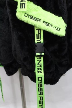 画像6: PSYNYXX / サイバーファーブルゾン  黒Ｘ緑 I-25-12-27-074-0-TO-SA-ZI