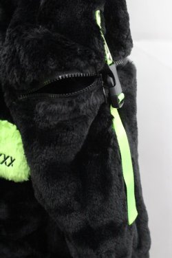 画像7: PSYNYXX / サイバーファーブルゾン  黒Ｘ緑 I-25-12-27-074-0-TO-SA-ZI