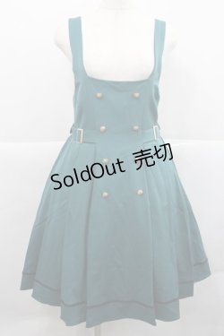 画像1: Amavel / Classic School サイドプリーツジャンパースカート F グリーン I-25-12-27-076-CA-SK-SA-ZI
