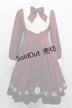 画像1: Amavel / Wonderlandカットワークワンピース  ボルドー I-25-12-27-078-CA-OP-SA-ZI