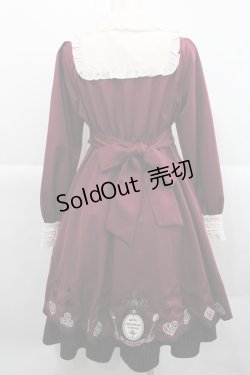 画像2: Amavel / Wonderlandカットワークワンピース  ボルドー I-25-12-27-078-CA-OP-SA-ZI