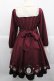 画像2: Amavel / Wonderlandカットワークワンピース  ボルドー I-25-12-27-078-CA-OP-SA-ZI (2)
