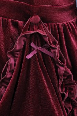 画像4: Virally / hsベロア2WAYワンピース L 濃赤 I-25-12-27-079-0-OP-SA-ZI