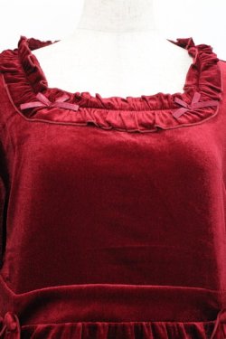 画像5: Virally / hsベロア2WAYワンピース L 濃赤 I-25-12-27-079-0-OP-SA-ZI