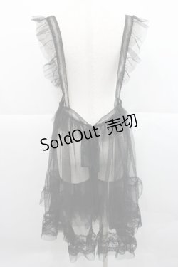 画像2: Virally / 星名桜子 hsチュールエプロンジャンスカ LL 黒 I-25-12-27-081-0-OP-SA-ZI