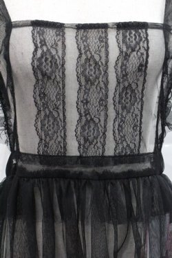 画像3: Virally / 星名桜子 hsチュールエプロンジャンスカ LL 黒 I-25-12-27-081-0-OP-SA-ZI