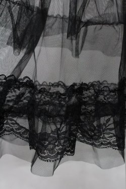 画像4: Virally / 星名桜子 hsチュールエプロンジャンスカ LL 黒 I-25-12-27-081-0-OP-SA-ZI