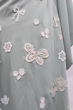 画像7: Favorite / 白レースと翡翠の泉和装ワンピース XL グリーンＸ白 I-25-12-27-083-LO-OP-SA-ZI