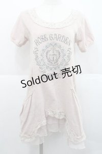 axes femme / サイドレース切替半袖ワンピース  ピンク I-25-12-27-088-AX-OP-SA-ZI