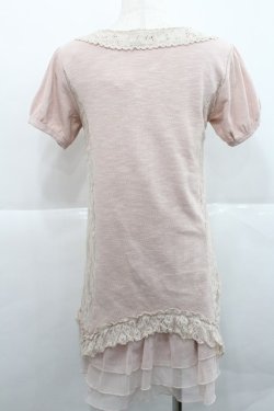 画像2: axes femme / サイドレース切替半袖ワンピース  ピンク I-25-12-27-088-AX-OP-SA-ZI