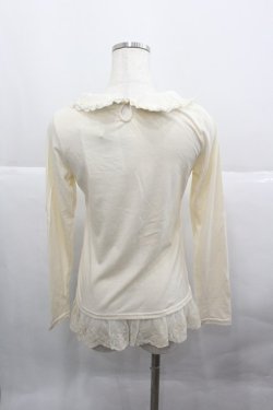 画像3: axes femme / 襟付き裾レースインナープルオーバー  アイボリー I-25-12-27-016-AX-TO-SA-ZI