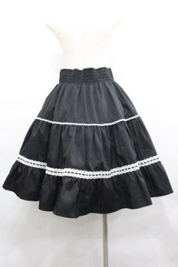 画像2: Eri Aino's Collection / シャーロットの水曜日スカート LL 黒 I-25-12-27-091-0-SK-SA-ZI