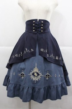 画像1: Amavel / strologie Planeteスカート  ネイビー I-25-12-27-095-CA-SK-SA-ZI