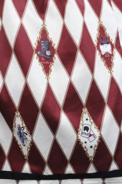 画像4: axes femme kawaii / ダイヤ柄襟付きスカート M ワイン I-25-12-27-098-AX-SK-SA-ZI