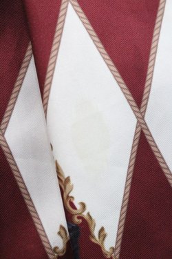 画像5: axes femme kawaii / ダイヤ柄襟付きスカート M ワイン I-25-12-27-098-AX-SK-SA-ZI