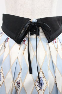 画像3: axes femme kawaii / ダイヤ柄襟付きスカート M サックス I-25-12-27-099-AX-SK-SA-ZI