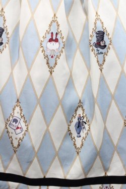 画像4: axes femme kawaii / ダイヤ柄襟付きスカート M サックス I-25-12-27-099-AX-SK-SA-ZI