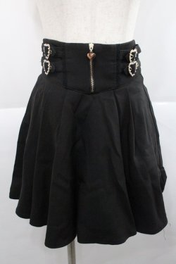 画像1: Rojita / ジップデザインサイドバックルスカート F 黒 I-25-12-27-102-LO-SK-TE-ZI