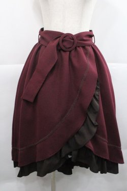 画像1: axes femme / ドット使フィッシュテールスカート M ワイン I-25-12-27-103-AX-SK-TE-ZI