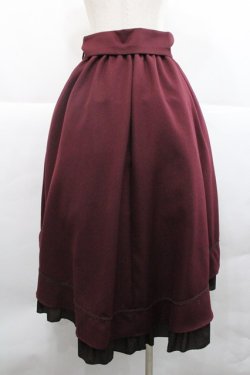 画像2: axes femme / ドット使フィッシュテールスカート M ワイン I-25-12-27-103-AX-SK-TE-ZI