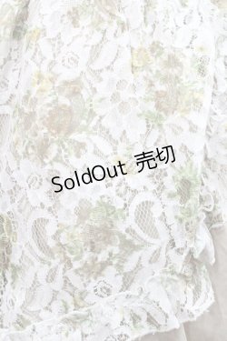 画像3: axes femme / 花柄レースレイヤードスカート M ベージュ I-25-12-27-104-AX-SK-TE-ZI